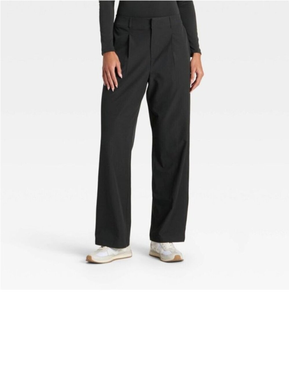 Women's Woven High-Rise Trouser Pants - All In Motion Black XS
